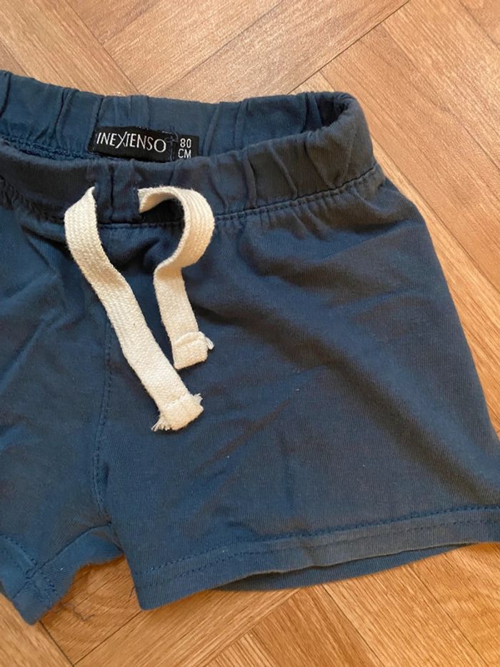 Lot de 2 short bleu taille 12 mois In Extenso - photo numéro 4