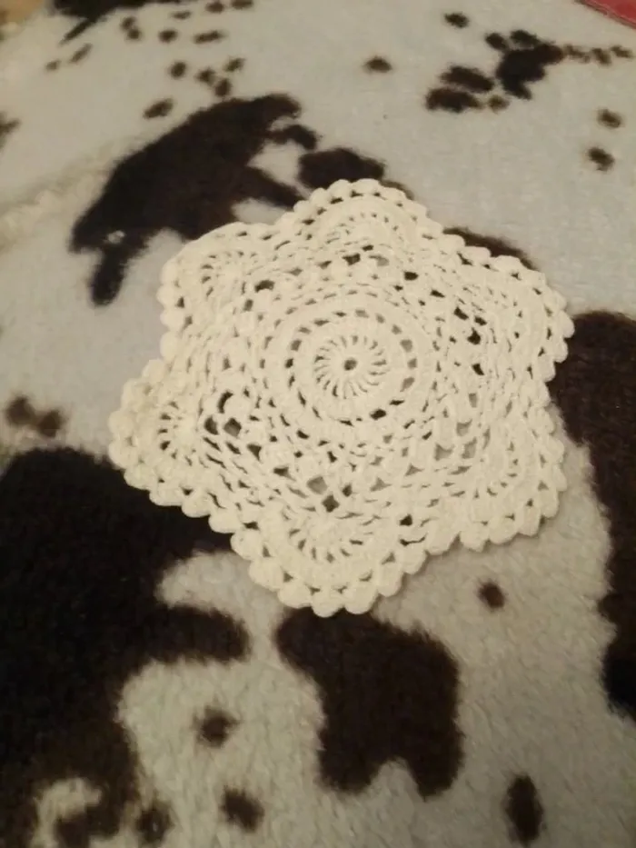 Lot de 5 napperons ancien crochet - photo numéro 4