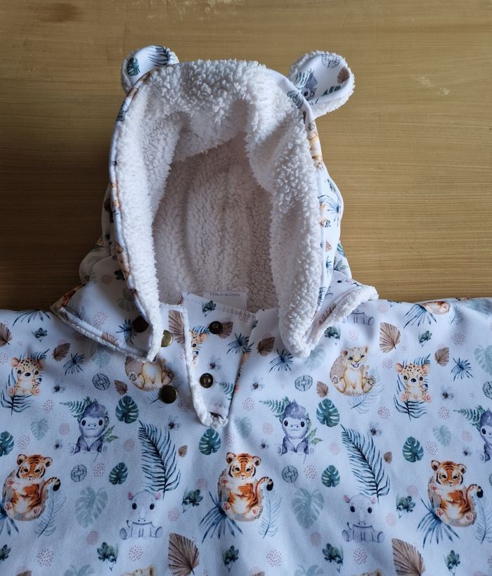 Poncho polaire imperméable bébé - photo numéro 2