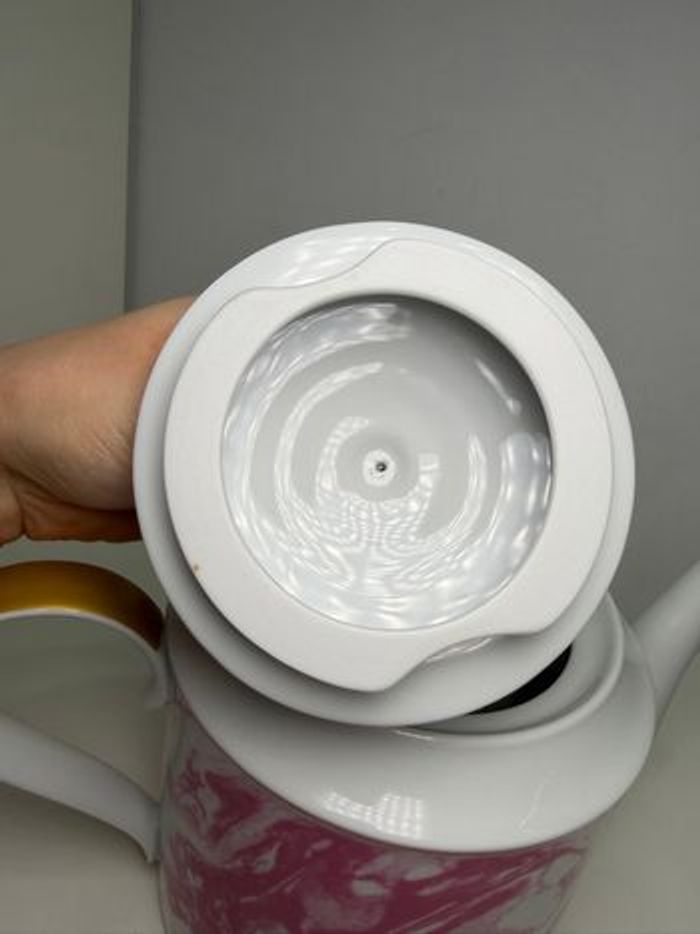 Théière Magique RICE - Effet Marbré Rose & Or - photo numéro 8