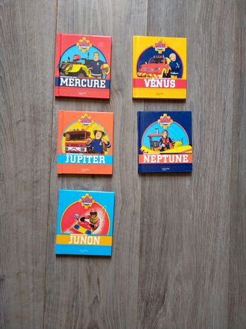 5 livres Sam le pompier