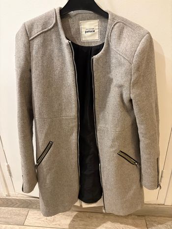 Manteau long gris