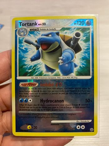Carte Pokémon tortank 2/132 reverse diamant et perle merveilles secrètes