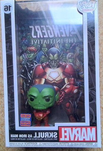Figurine funko pop comics cover skrull as iron man numéro 16