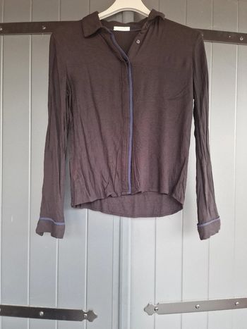 Chemise noir et bleu marine
