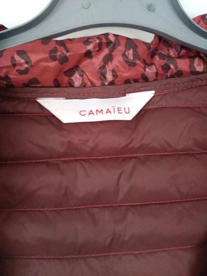 Blouson fin camaïeu femme orange taille s - photo numéro 4