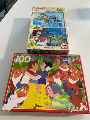 Puzzles Blanche Neige et Peter  Pan