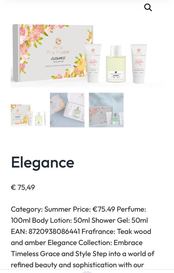 Coffret trois pièces perles pour femme Élégance - photo numéro 5