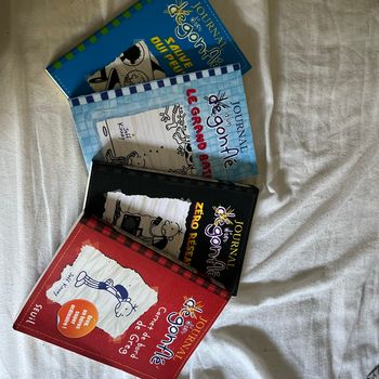 Lot de 4 livres : « Le journal d’un dégonflé ».