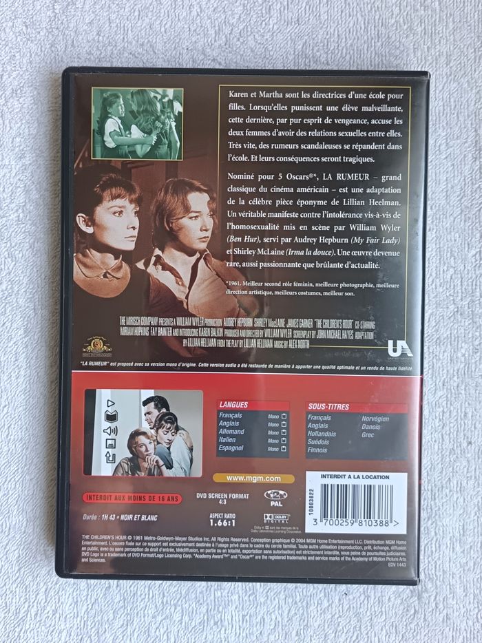 DVD La rumeur comme NEUF - photo numéro 4