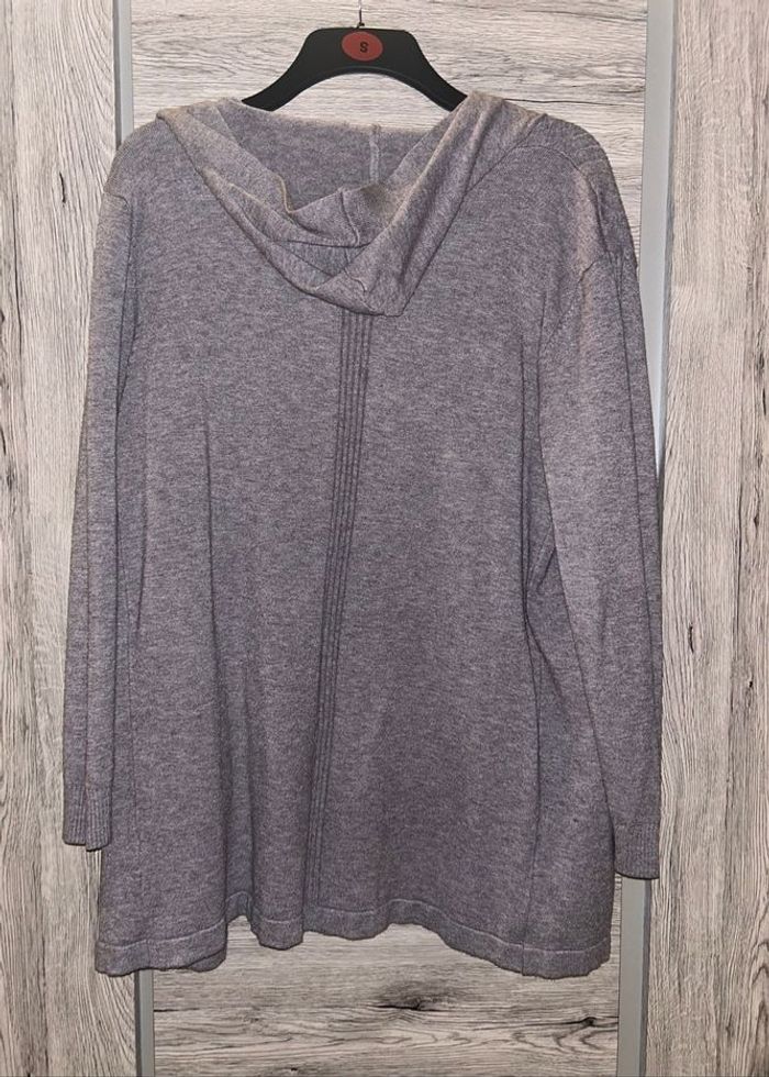 Veste gilet gris Christy avec capuche - Neuf sans étiquette - photo numéro 3