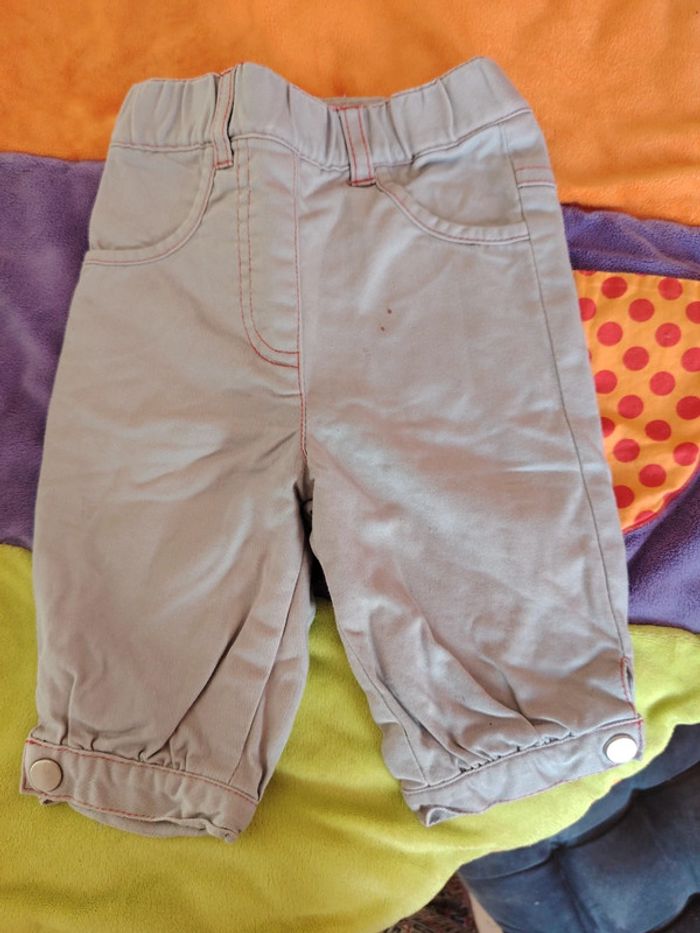 Lot de 6 pantalons épais et fin et 1 short 3 mois - photo numéro 5