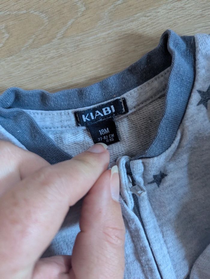 Pyjama coton 1 pièce Kiabi Zip étoiles - photo numéro 3