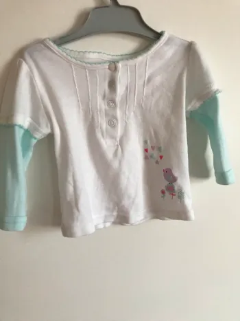 T shirt manches longues 6 mois neuf