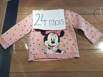 Lot n° 523 Pull "Minnie" bébé fille Disney Baby 24 mois