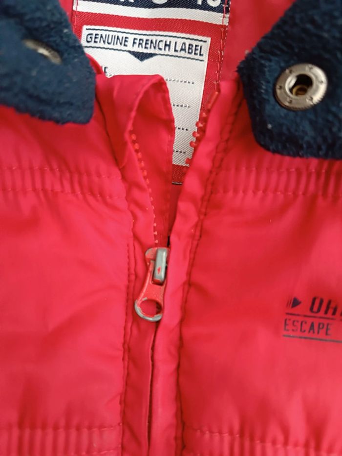 Doudoune rouge Orchestra 18 mois – Chaude & pratique - photo numéro 2