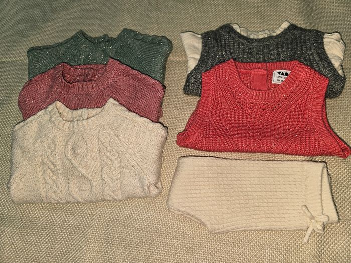 5 Pulls effet pailleté,  3 mois - photo numéro 3