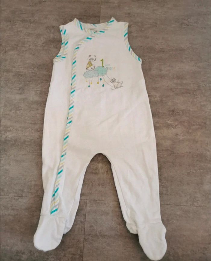 Pyjama sans manches bébé garçon 12 mois NEUF
