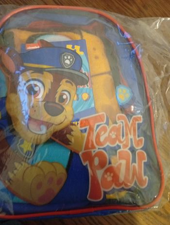 Sac à dos garni Pat patrouille neuf dès 3 ans 