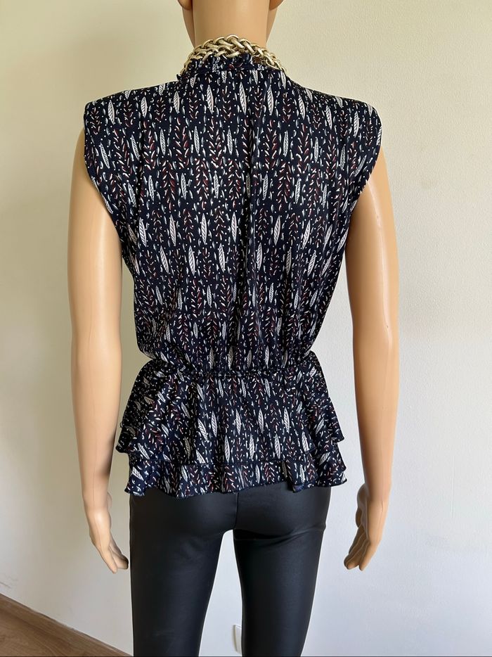 Blouse imprimée sans manches Morgan taille S jamais portée - photo numéro 5