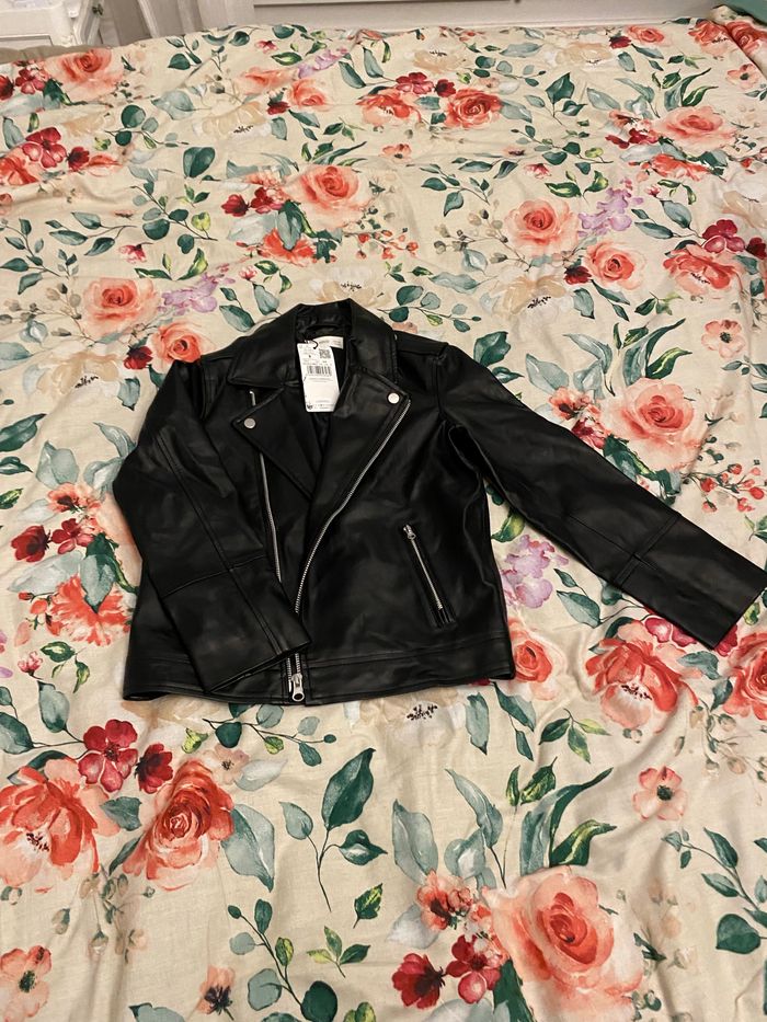 Veste similicuir mango fille 9 ans