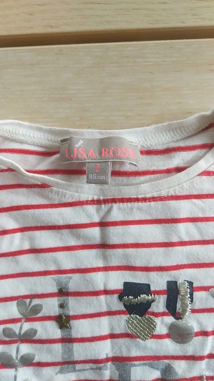 T shirt 2ans Lisa Rose - photo numéro 3