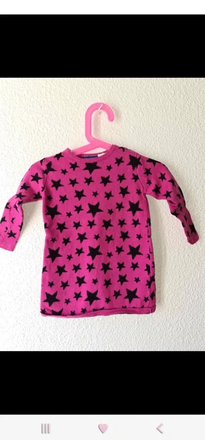 robe rose étoile Lupilu