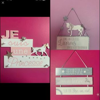 3 décorations fille 