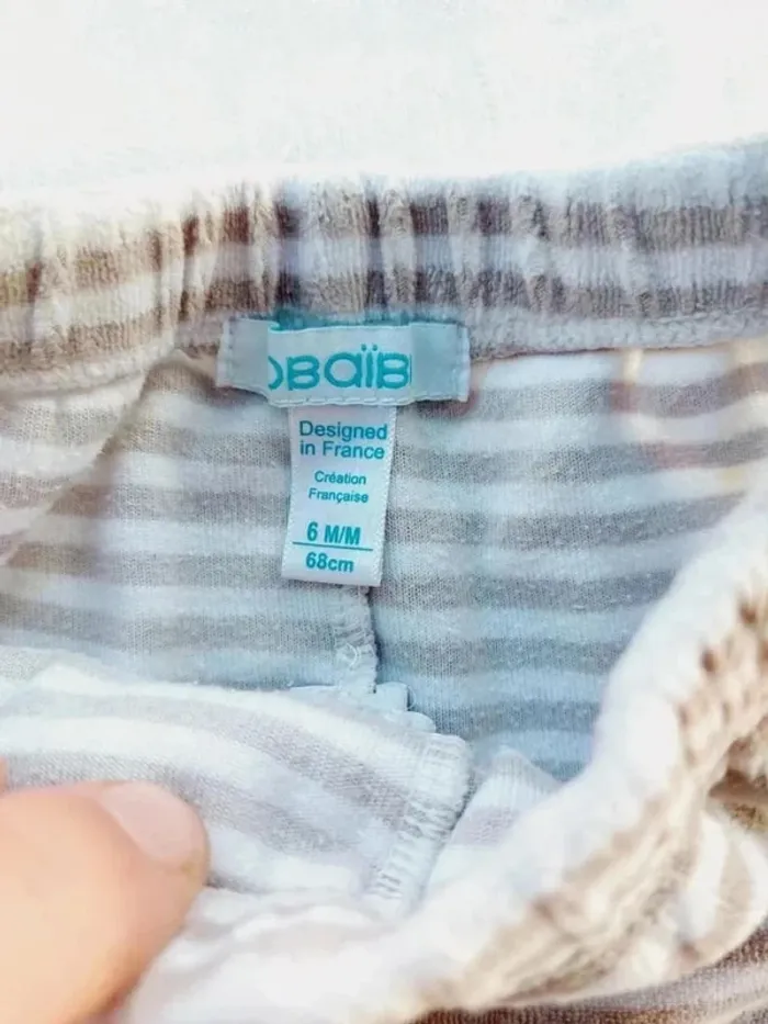 Pyjama velours 2 pièces mixte Obaïbi 6 mois - photo numéro 6