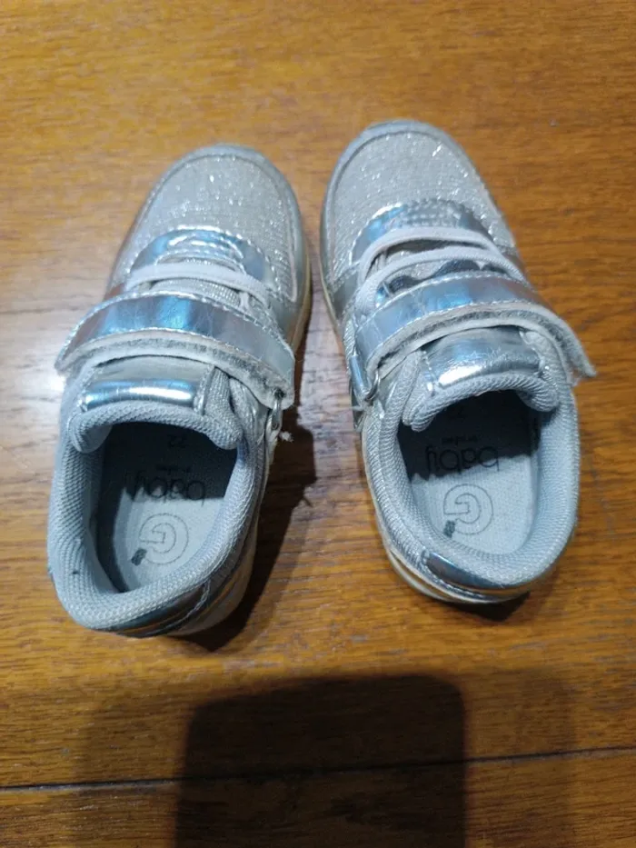 Baskets argentées Gémo 22 - photo numéro 3