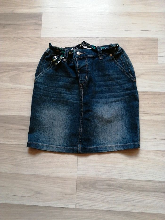 Jupe jean ceinture réglable