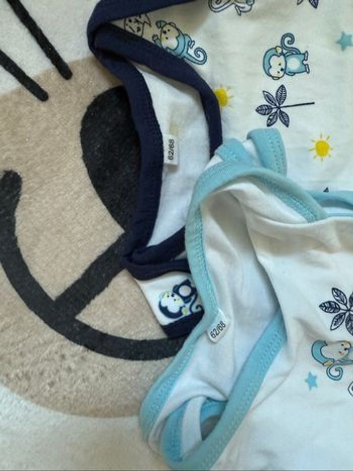 Lot de 2 bodies garçon bébé - photo numéro 3