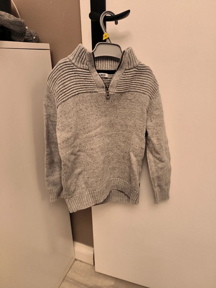 Pull épais Okaïdi gris