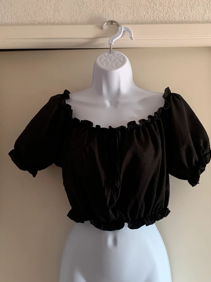 Crop top bardot