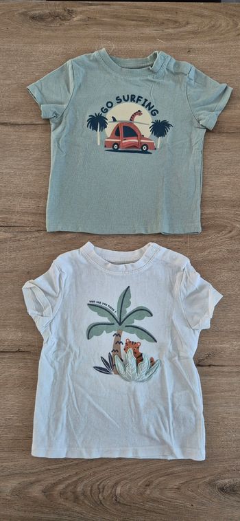 Lot t-shirts MC 12 mois