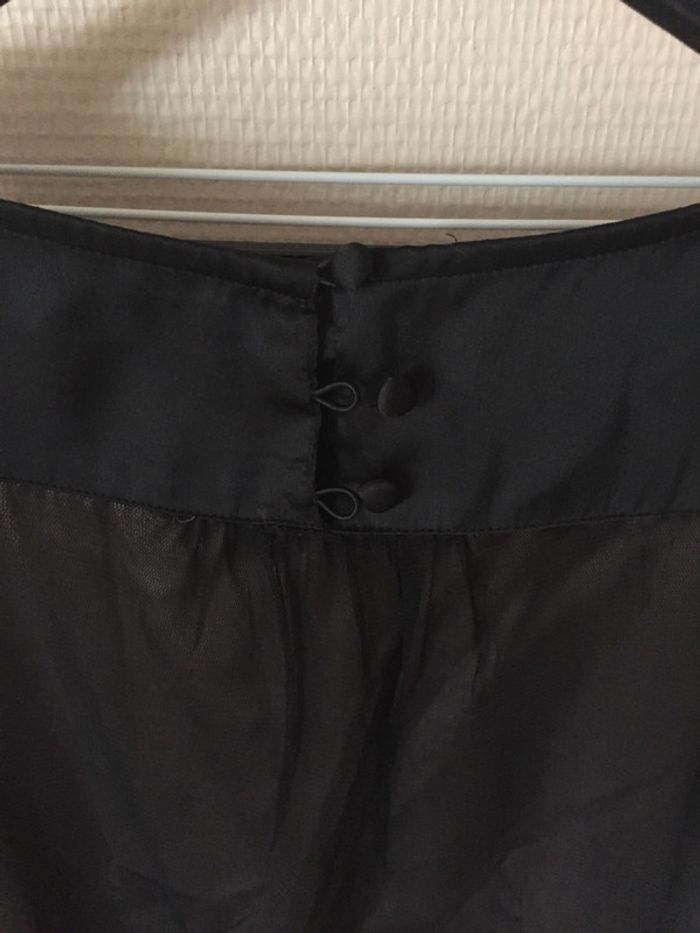 Robe noire et marron clair cache cache - photo numéro 4
