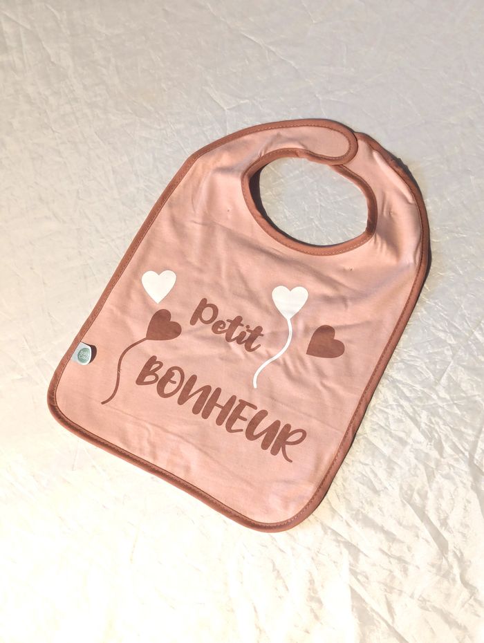 Bavoirs Ecritures Bonheur Cœurs Fais Vœu Lune Etoiles Jour Chance Scratch Accessoire Enfants Bébés - photo numéro 2