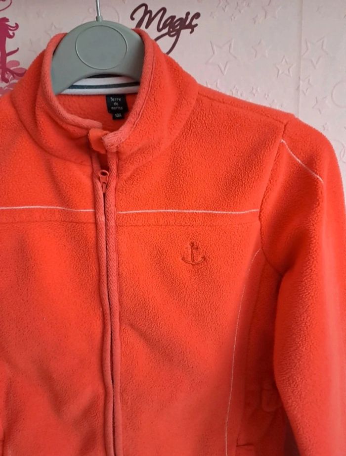 Magnifique gilet zippé polaire molletonné a l intérieur Taille 10 ans Terre de Marins - photo numéro 2
