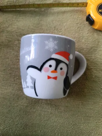 Mug de Noël gris Fizzy 8.5 cm.
