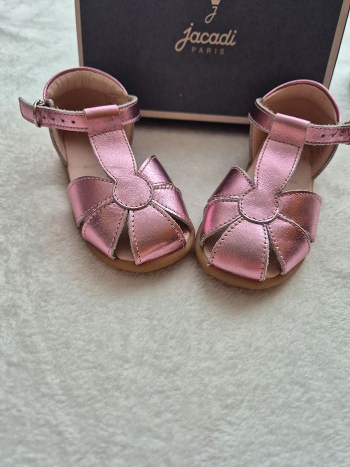 magnifiques chaussures d'été rose Jacadi - photo numéro 2