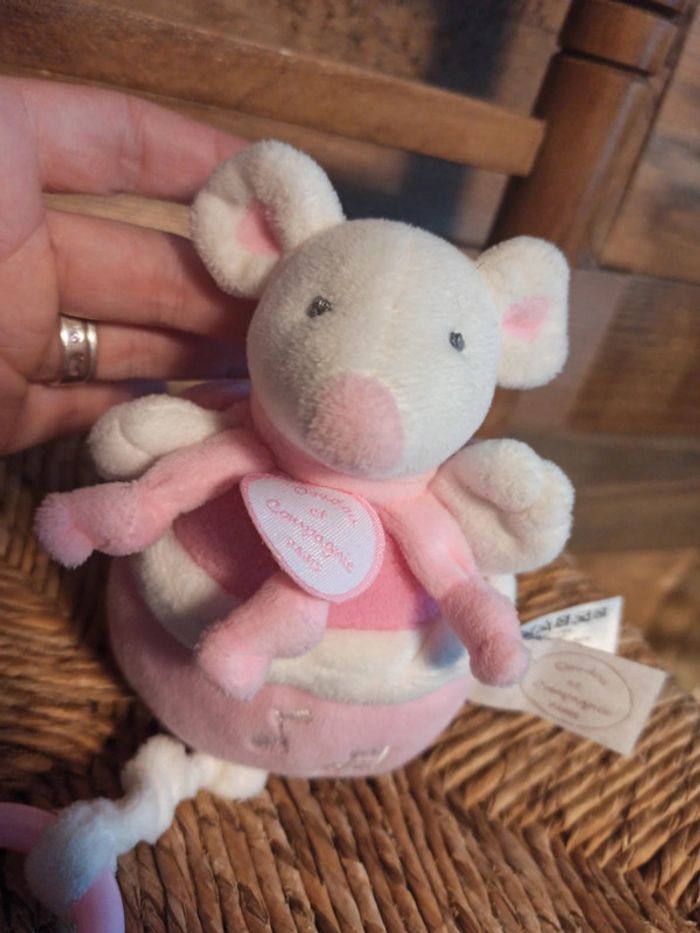 peluche boîte à musique souris doudou et compagnie - photo numéro 4