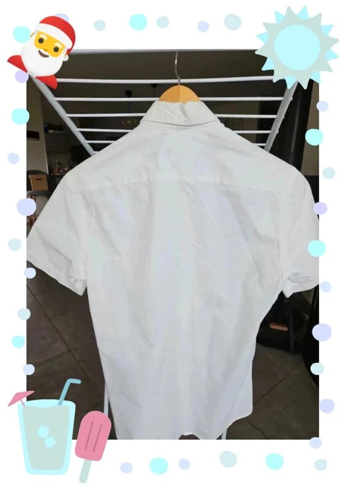 Chemise blanche manche courte Jules taille S homme - photo numéro 4