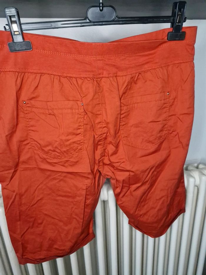 Bermuda orange rouille taille 44 - photo numéro 3