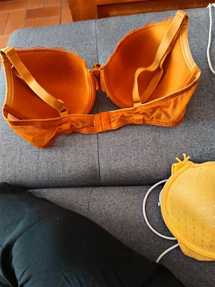 Soutien gorge marron taille 100C à coque - photo numéro 3