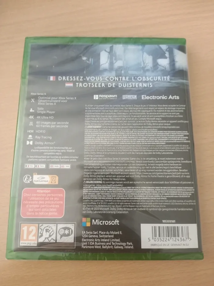 Jeu Xbox série X star wars jedi survivor neuf sous blister - photo numéro 2