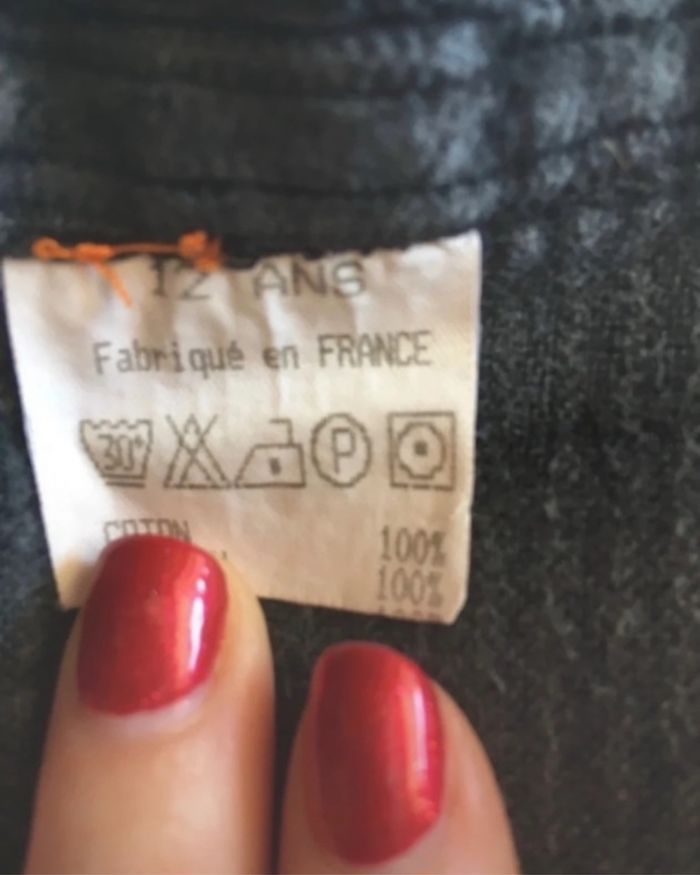 jupe carreaux fabriquée en France 12 ans 100%coton - photo numéro 2