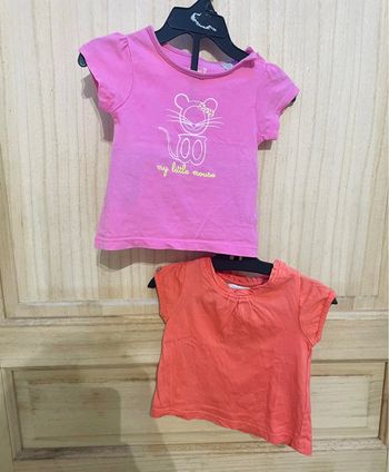 Lot t-shirts été manches courtes - 6 mois obaïbi