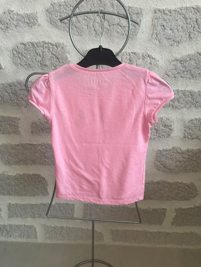 Tee shirt fille rose creeks 5 ans manches courtes - photo numéro 3