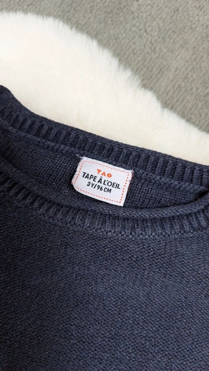 Pull bleu marine Hola - photo numéro 3