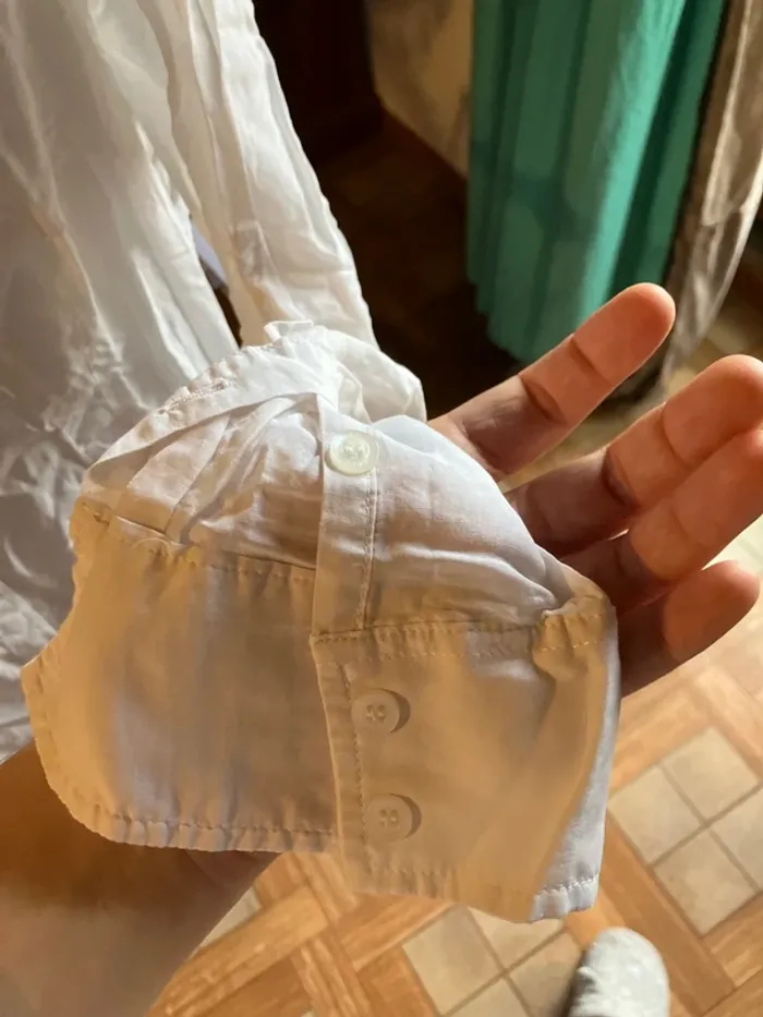 Chemise longue, en soie et coton @ - photo numéro 3